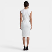Women's Elegant Draped Midi Dress
