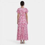Vestido Mujer Floral Verano con Volantes