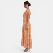Vestido Mujer Floral Verano con Volantes