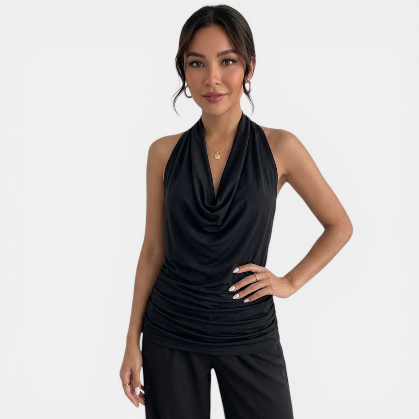 Women's V-Neck Halter Top