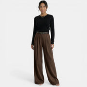 Women's Elegant High-Waisted Trousers