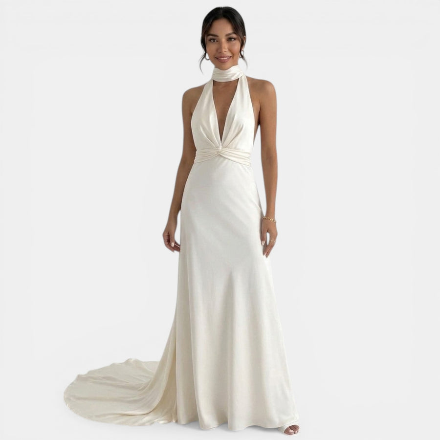 Vestido Novia Largo Ajustado