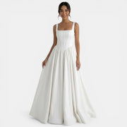 Vestido Novia Largo Blanco