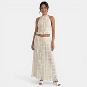 Conjunto Halter Mujer Verano Elegante