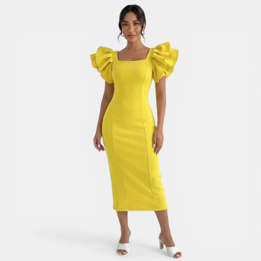 Vestido Midi Elegante Mujer