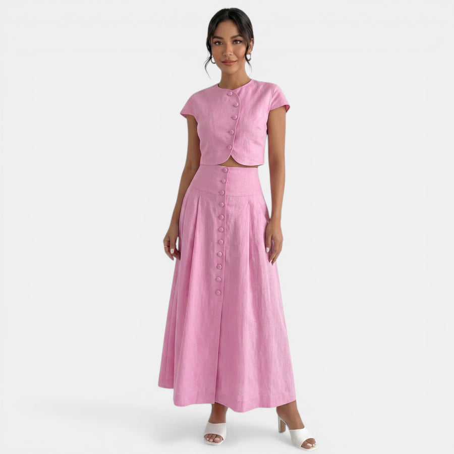 Vestido Maxi Elegante Dos Piezas