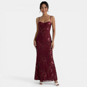 Floral Bodycon Maxi Dress