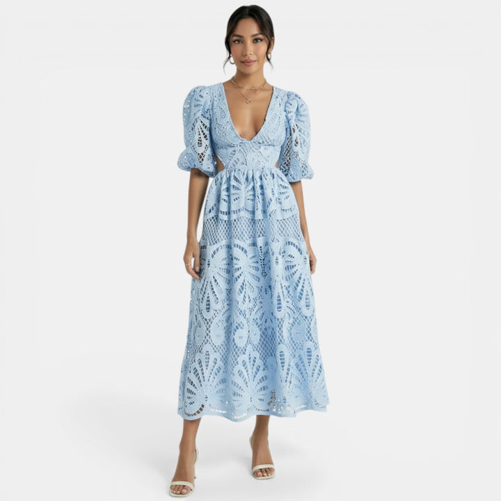 Vestido Encaje Elegante Mujer