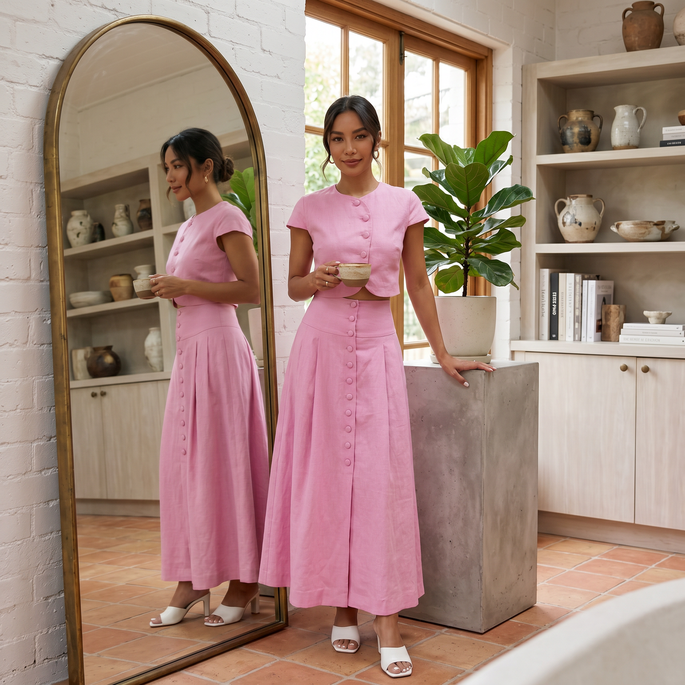 Vestido Maxi Elegante Dos Piezas