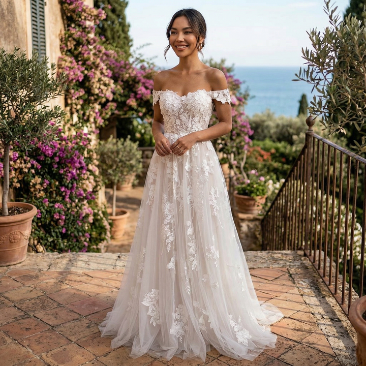 Maxi Princess Lace Wedding Dress