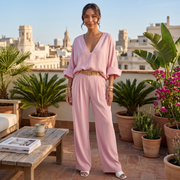 Women's Linen Summer Pant Set