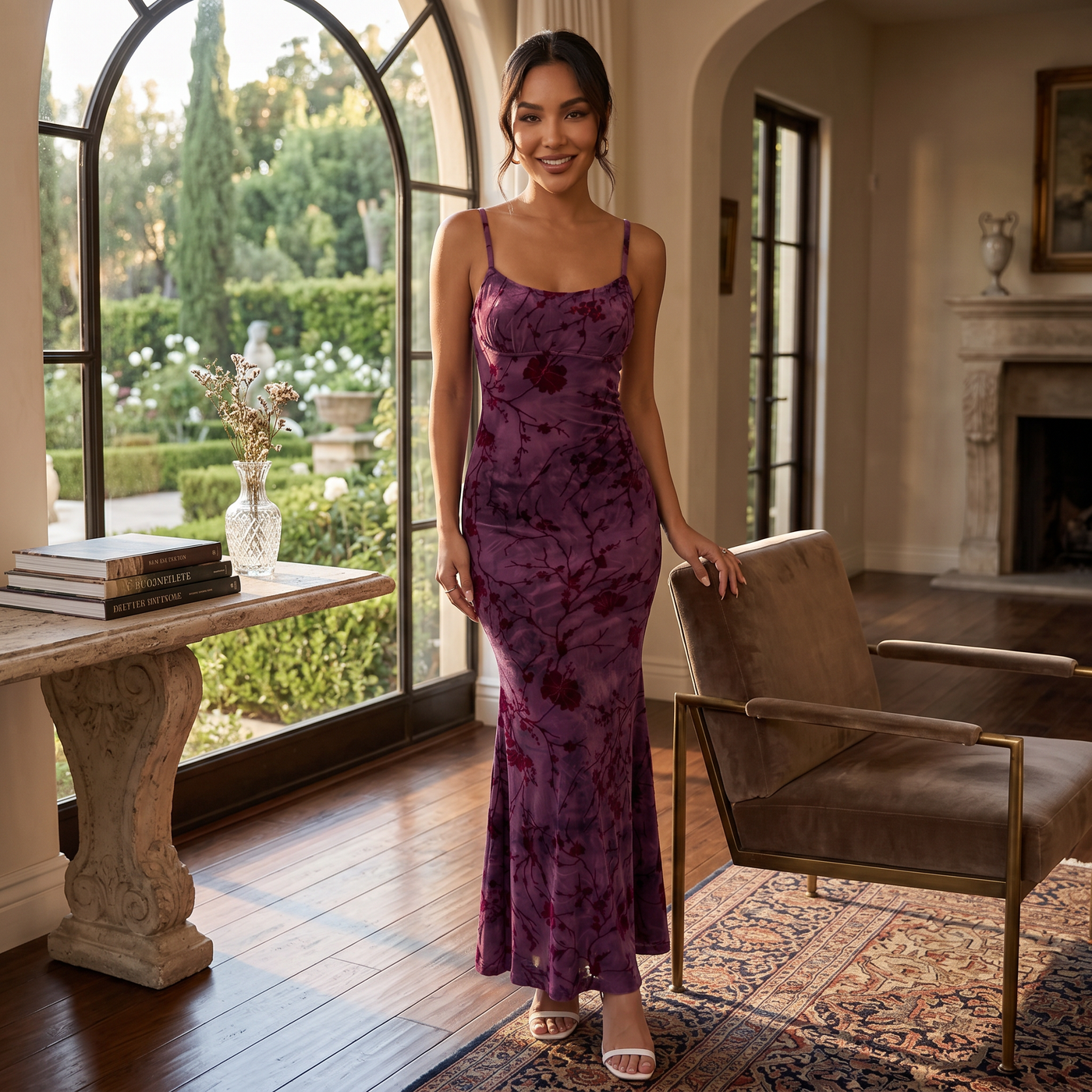 Women's Floral Maxi Dress