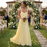 Long Yellow Guest Dress