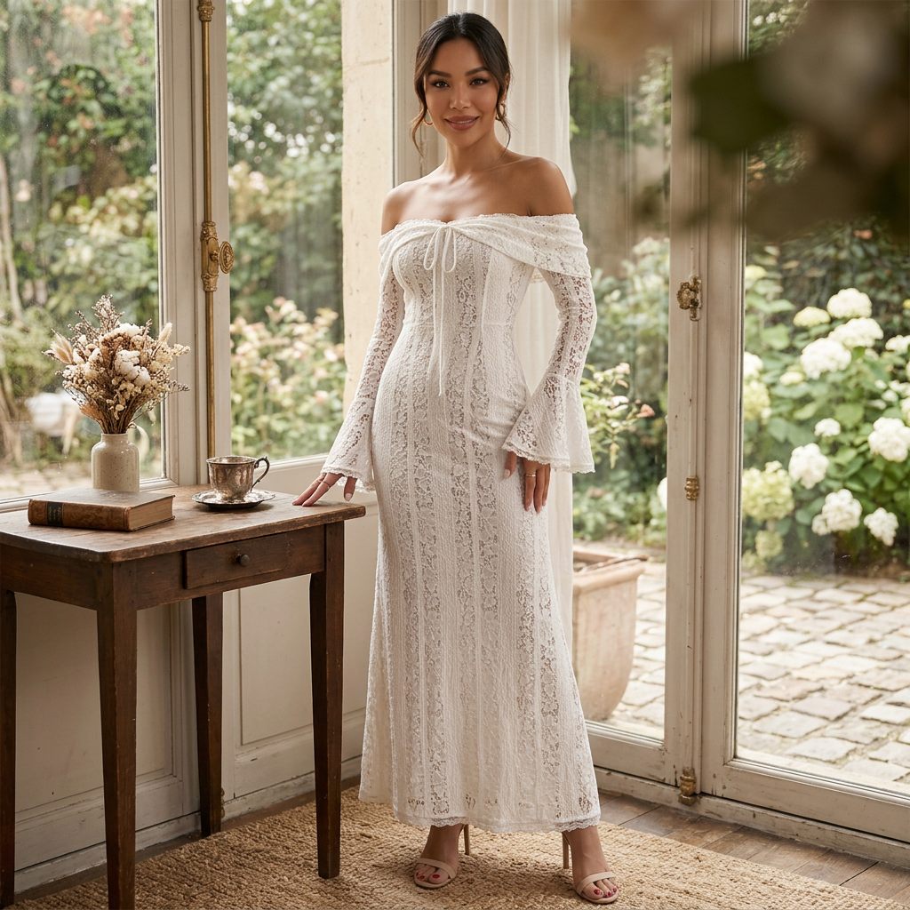 Women's Lace Maxi Dress