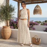 Conjunto Halter Mujer Verano Elegante