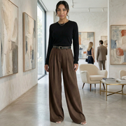 Women's Elegant High-Waisted Trousers