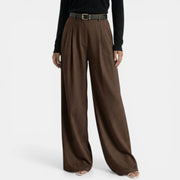 Women's Elegant High-Waisted Trousers