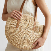Bolso Rafia Mujer Redondo