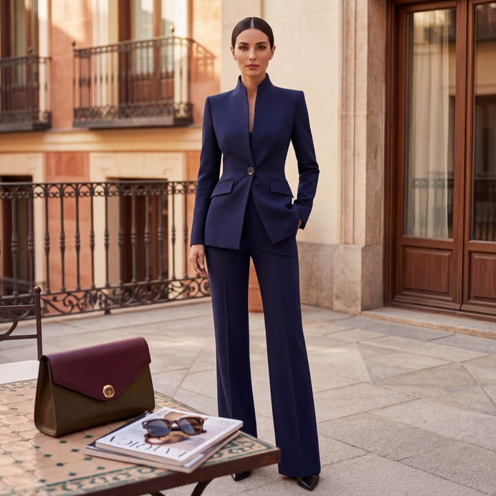 Conjunto de Traje Elegante para Mujer | Chaqueta y Pantalón Profesional