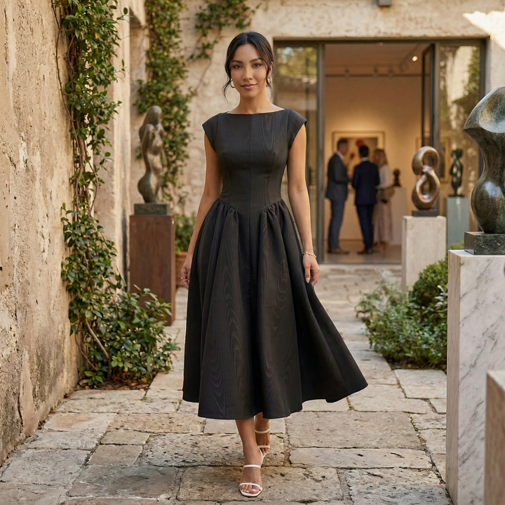 Vestido Midi Mujer Elegante