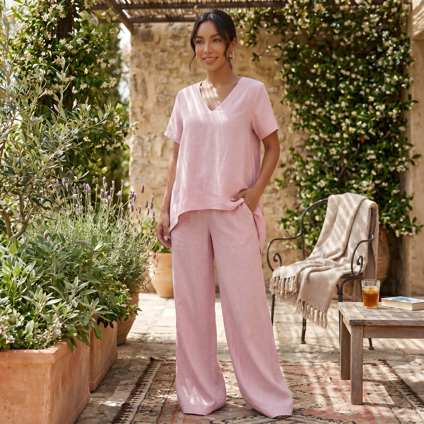Women's Linen Summer Set