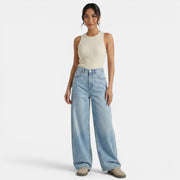 Women's Wide-Leg High-Waisted Jeans