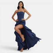 Women's Elegant Asymmetrical Strapless Dress