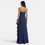 Women's Elegant Asymmetrical Strapless Dress