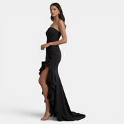 Women's Elegant Asymmetrical Strapless Dress