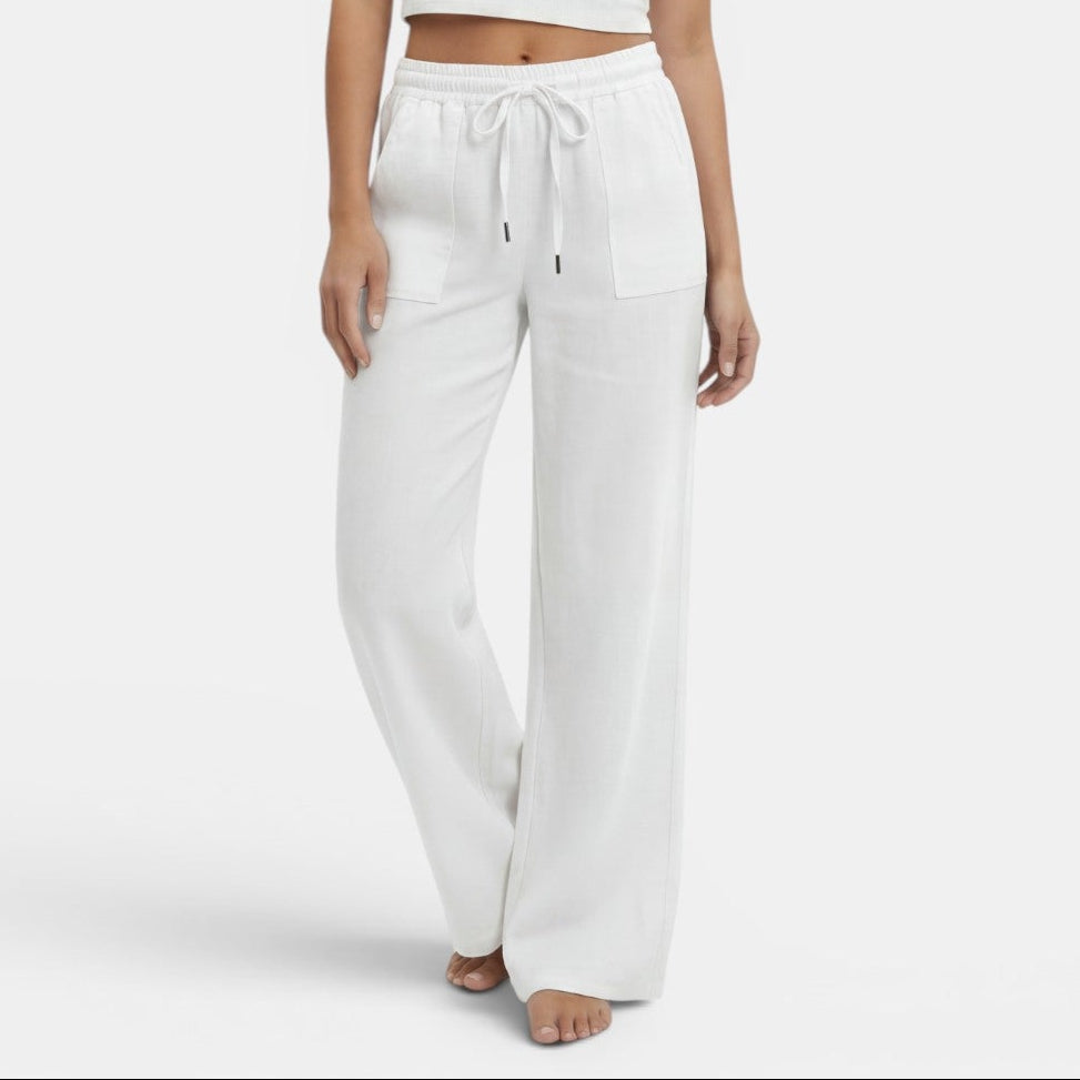 Women's Wide-Leg Linen Pants