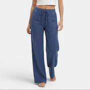 Women's Wide-Leg Linen Pants