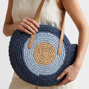 Bolso Rafia Mujer Redondo