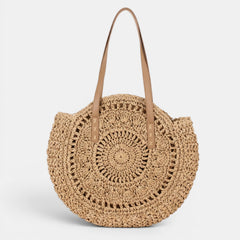 Bolso Rafia Mujer Redondo