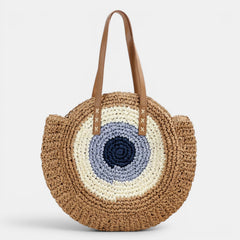 Bolso Rafia Mujer Redondo