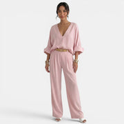 Women's Linen Summer Pant Set