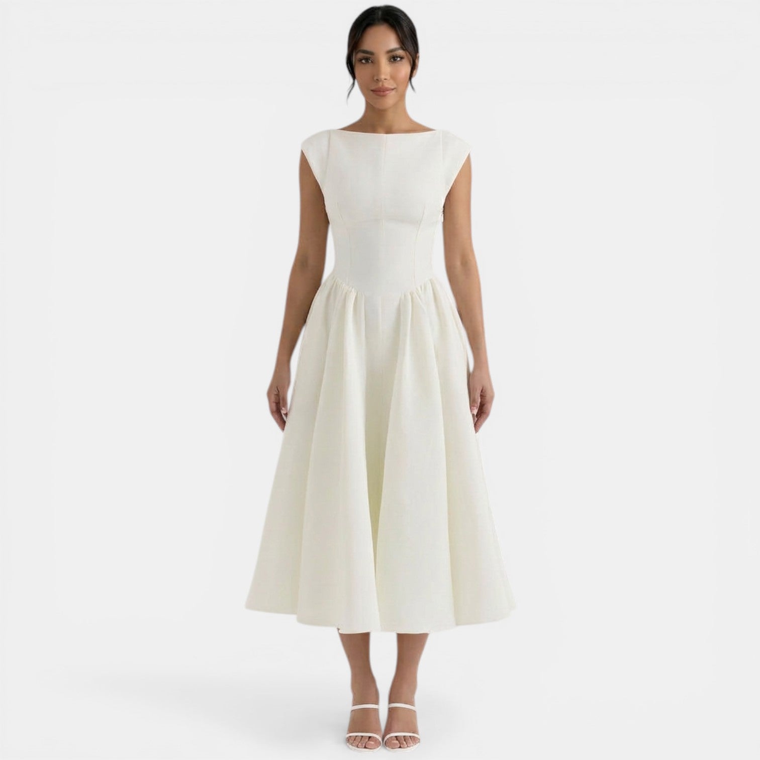 Vestido Midi Mujer Elegante