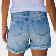 Women's Slim Fit Denim Shorts