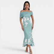 Elegant Women's Floral Midi Dress