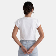 Camiseta Mujer Estampada Cuello Redondo
