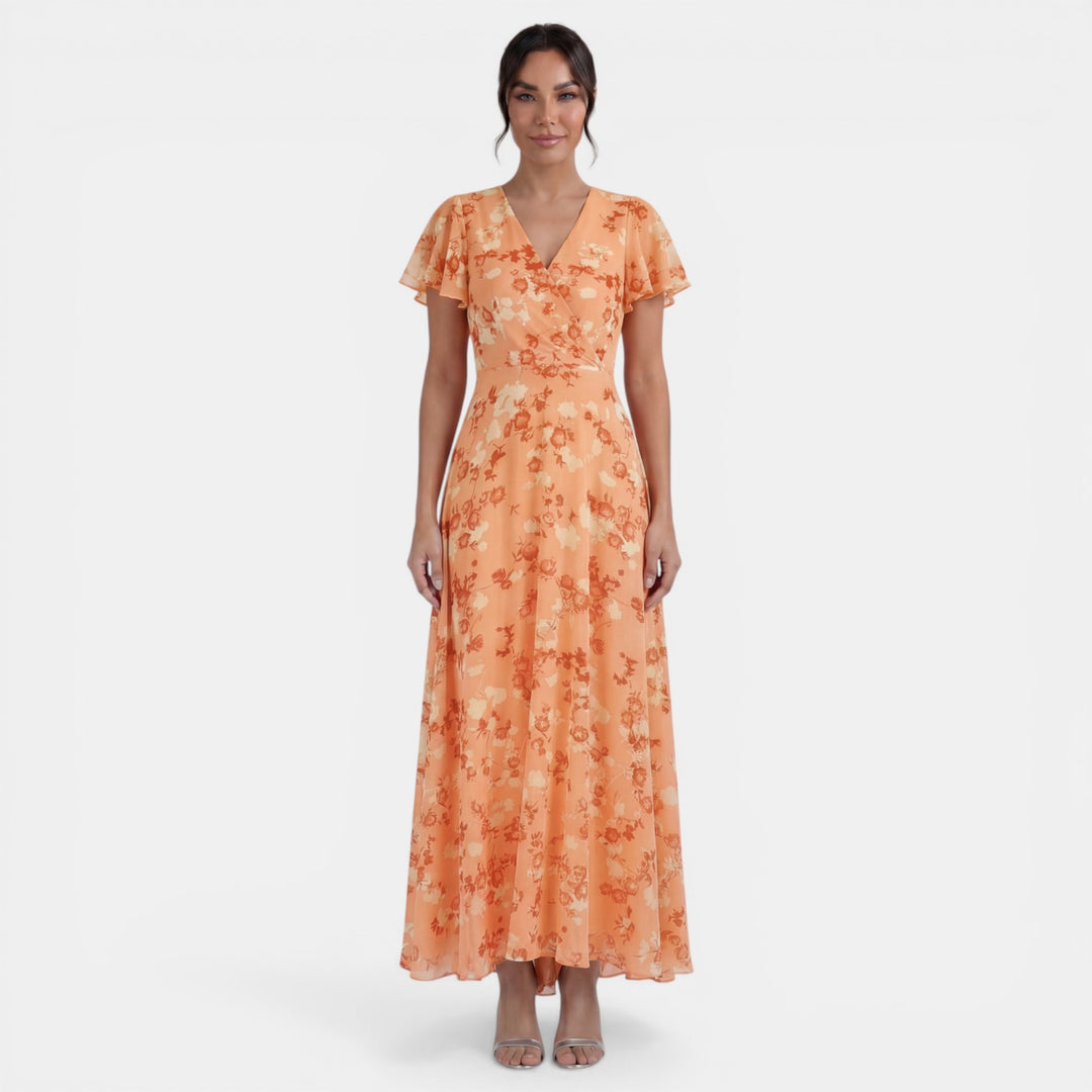 Vestido Mujer Floral Verano con Volantes
