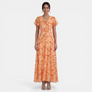 Vestido Mujer Floral Verano con Volantes
