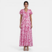 Vestido Mujer Floral Verano con Volantes