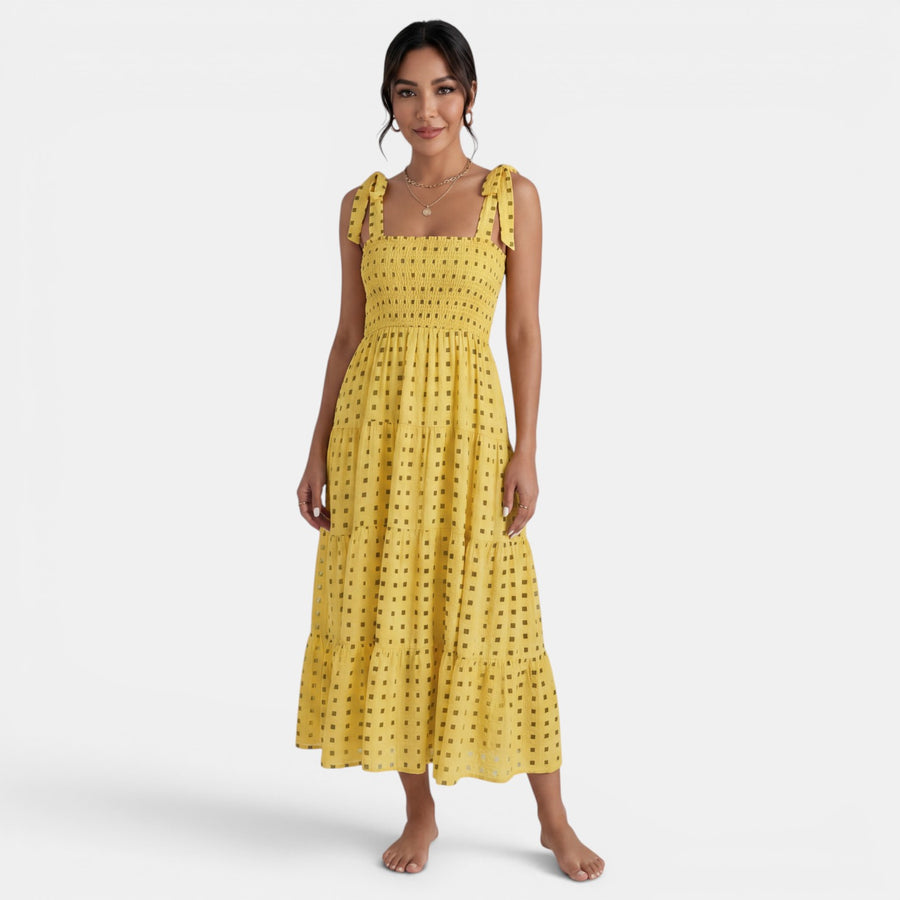 Vestido Midi Mujer Estampado Geométrico