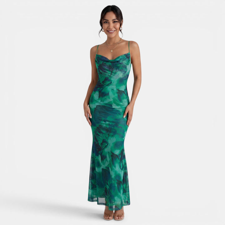 Vestido Maxi Verano Mujer Espalda Abierta
