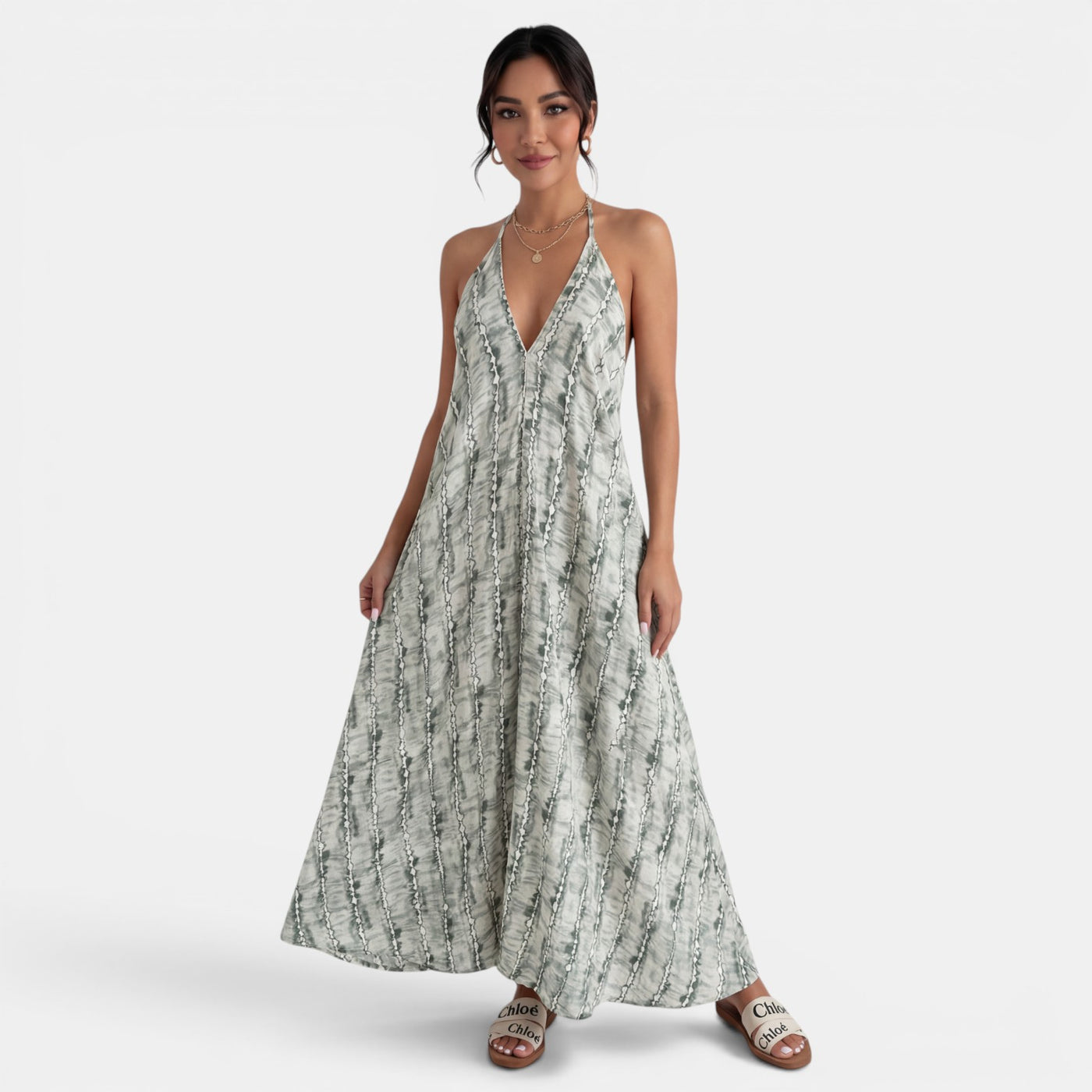 Women's Boho Long Strap Dress