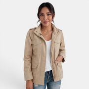 Women's Casual Mid-Season Jacket with Zipper