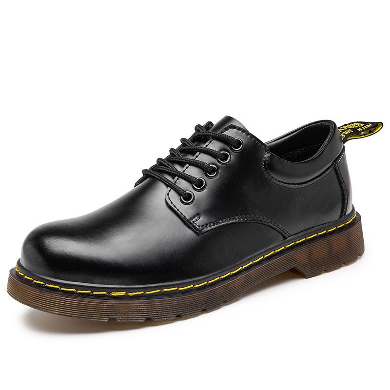 Zapatos Oxford Hombre en Piel Negra con Cordones