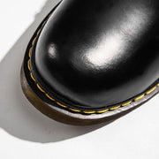 Zapatos Oxford Hombre en Piel Negra con Cordones