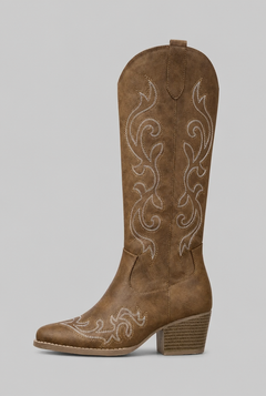 Botas Camperas Mujer de Caña Ancha de Piel con Cremallera