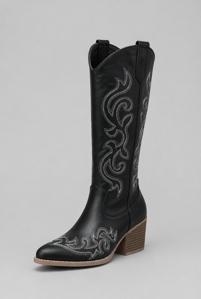 Botas Camperas Mujer de Caña Ancha de Piel con Cremallera